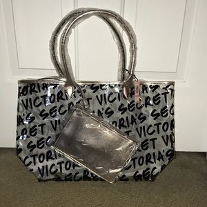 Clear Victoria’s Secret tote